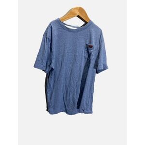Perlis Pocket T-Shirt Kids XL Blue Crawfish Logo Preppy Casual Short Sleeve Tee